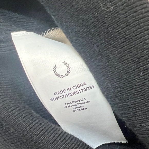 Fred Perry Amy Winehouse Argyle Mini Jumper Knit Sweater Dress Black Gold Size 6 - Picture 5 of 6